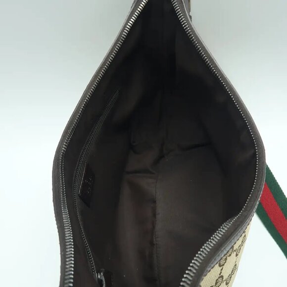 GUCCI Brown Cloth Shoulder Bag 615-041425 - Picture 10 of 12